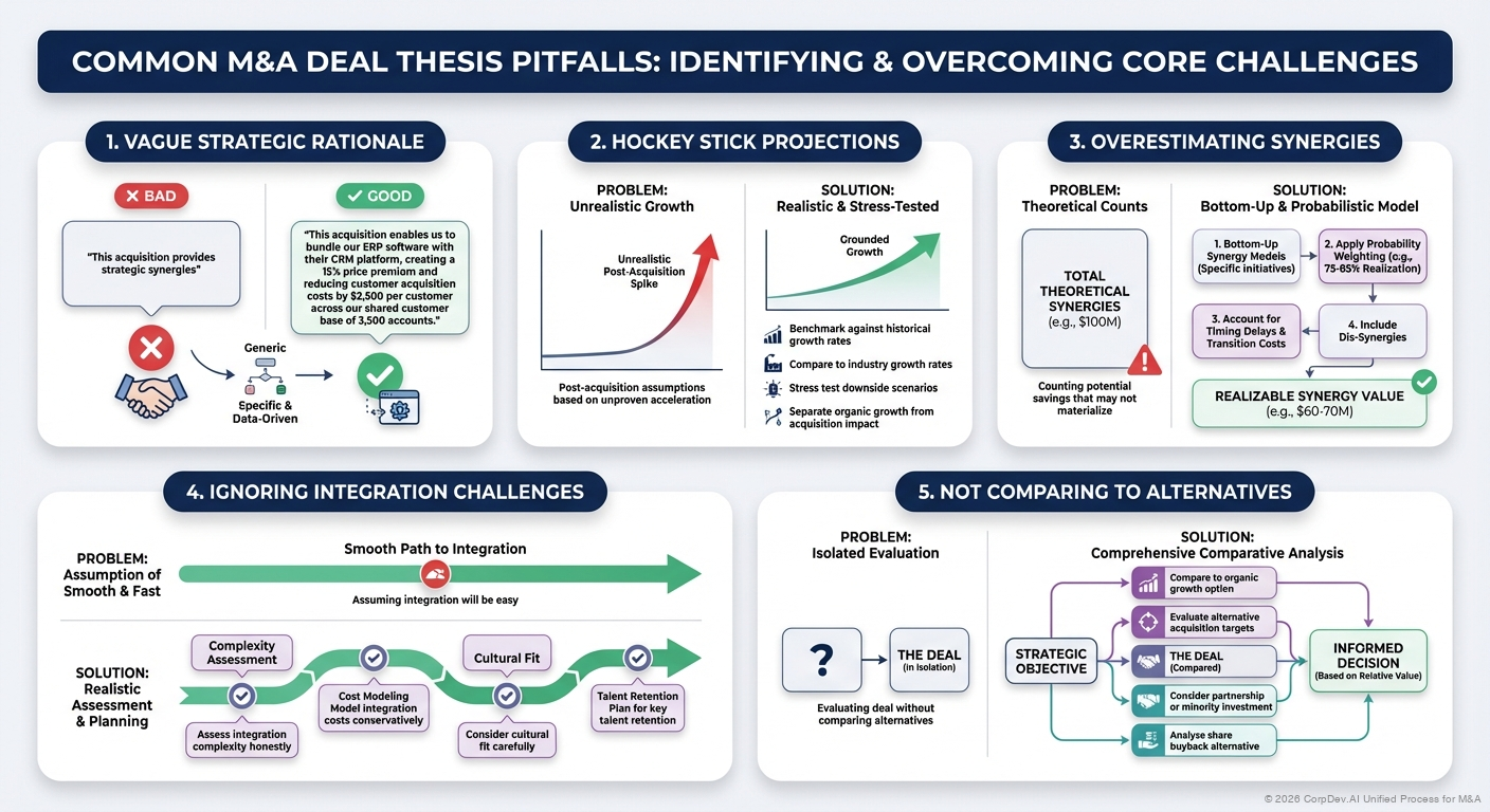 Common Deal Thesis Pitfalls - Visual Overview
