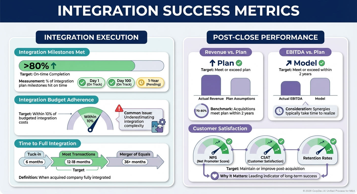 Integration Success Metrics - Visual Overview