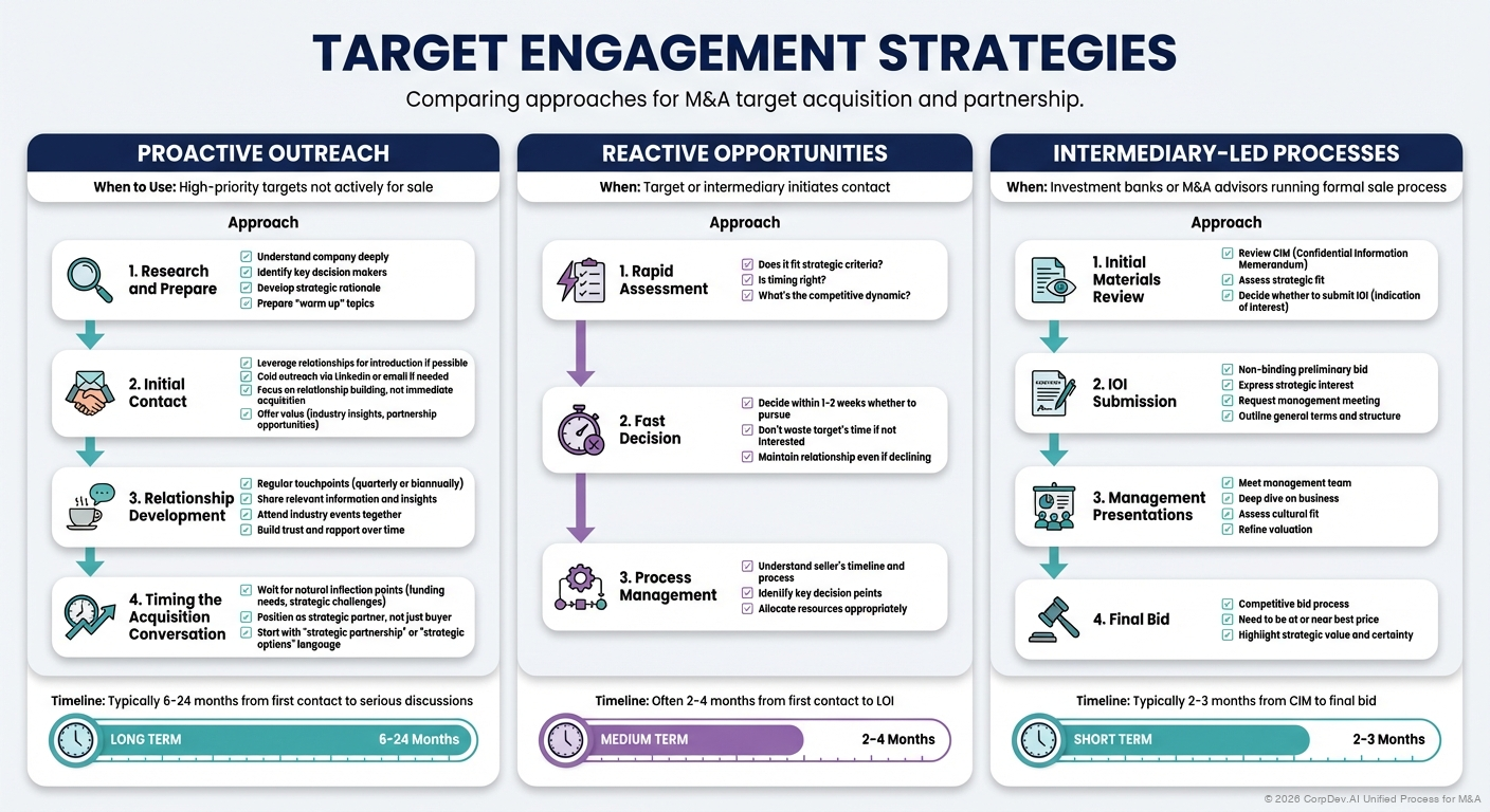 Target Engagement Strategies - Visual Overview