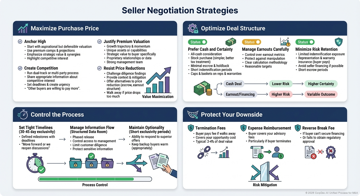 Seller Negotiation Strategies - Visual Overview