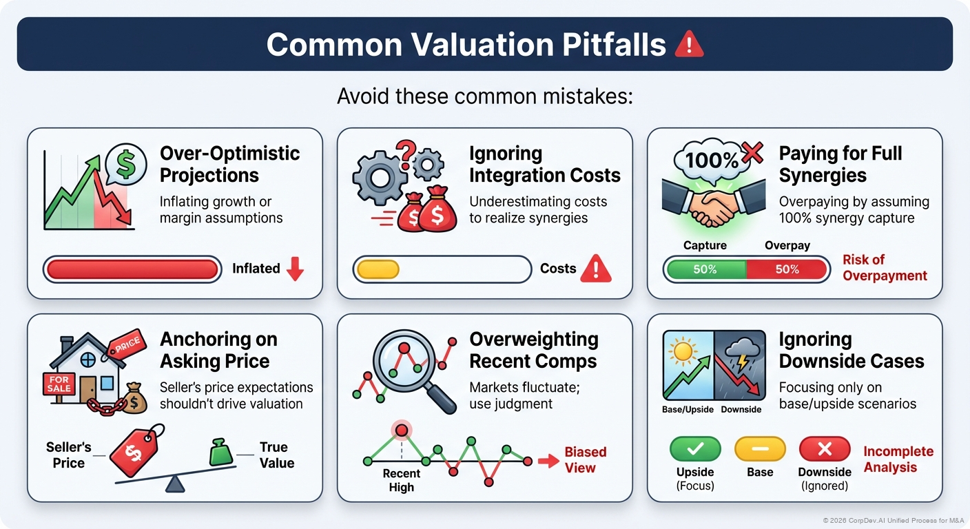 Common Valuation Pitfalls - Visual Overview